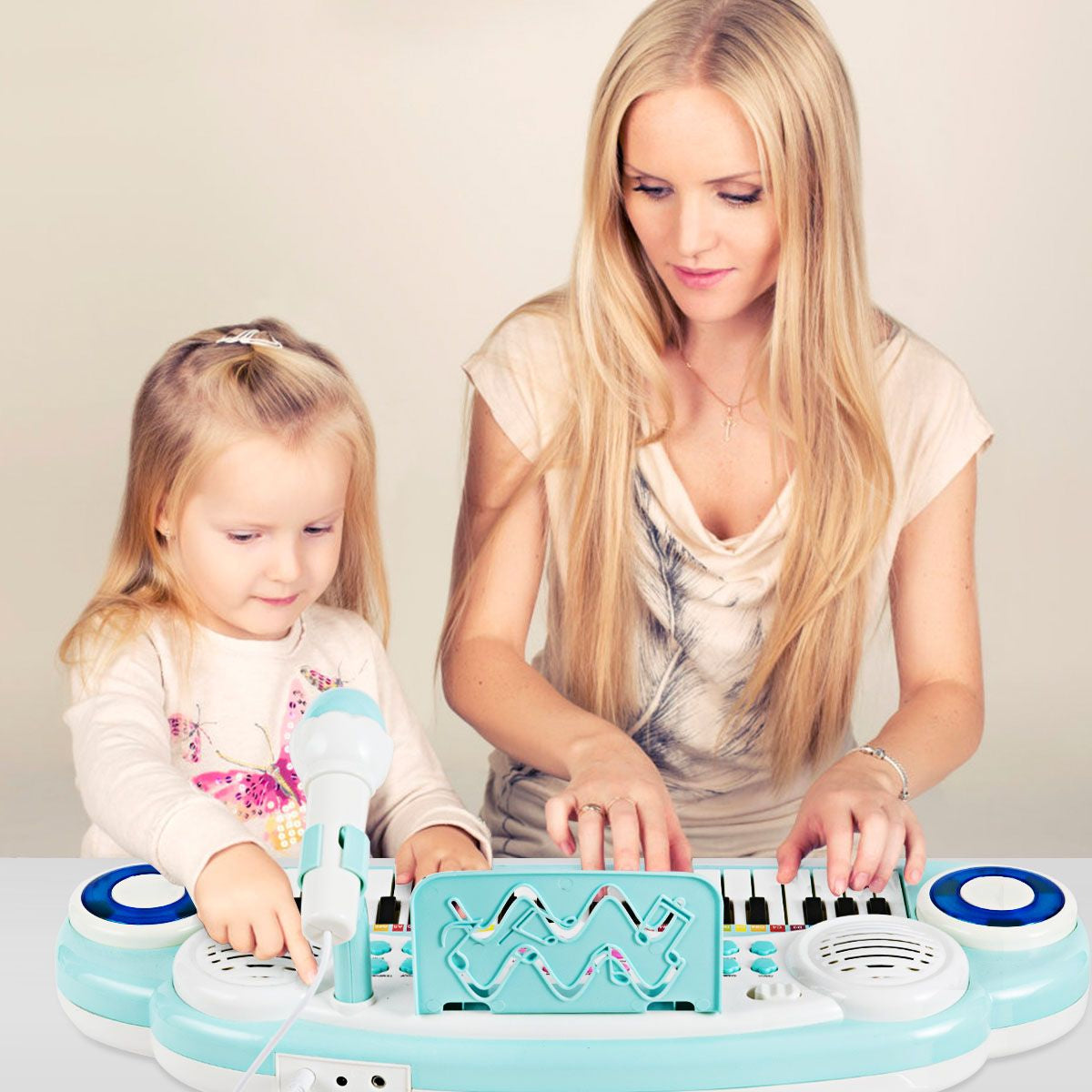37 Keys Electronic Musical Instrument with Microphone