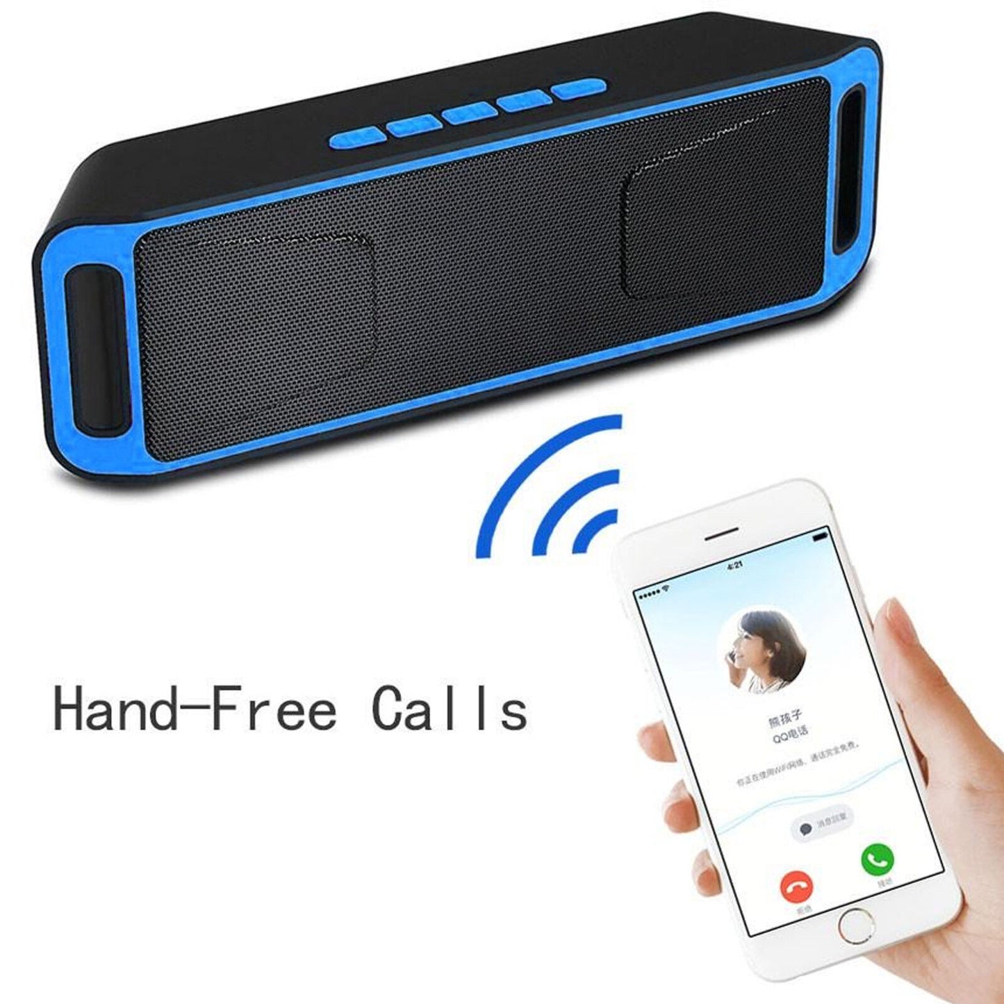 WIRELESS BLUETOOTH SPEAKER HIGH BASS PORTABLE INDOOR OUTDOOR STEREO LOUDSPEAKER