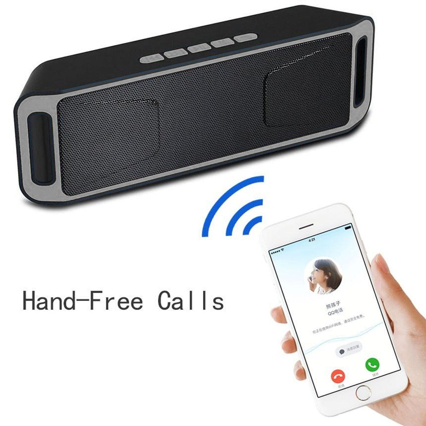 WIRELESS BLUETOOTH SPEAKER HIGH BASS PORTABLE INDOOR OUTDOOR STEREO LOUDSPEAKER