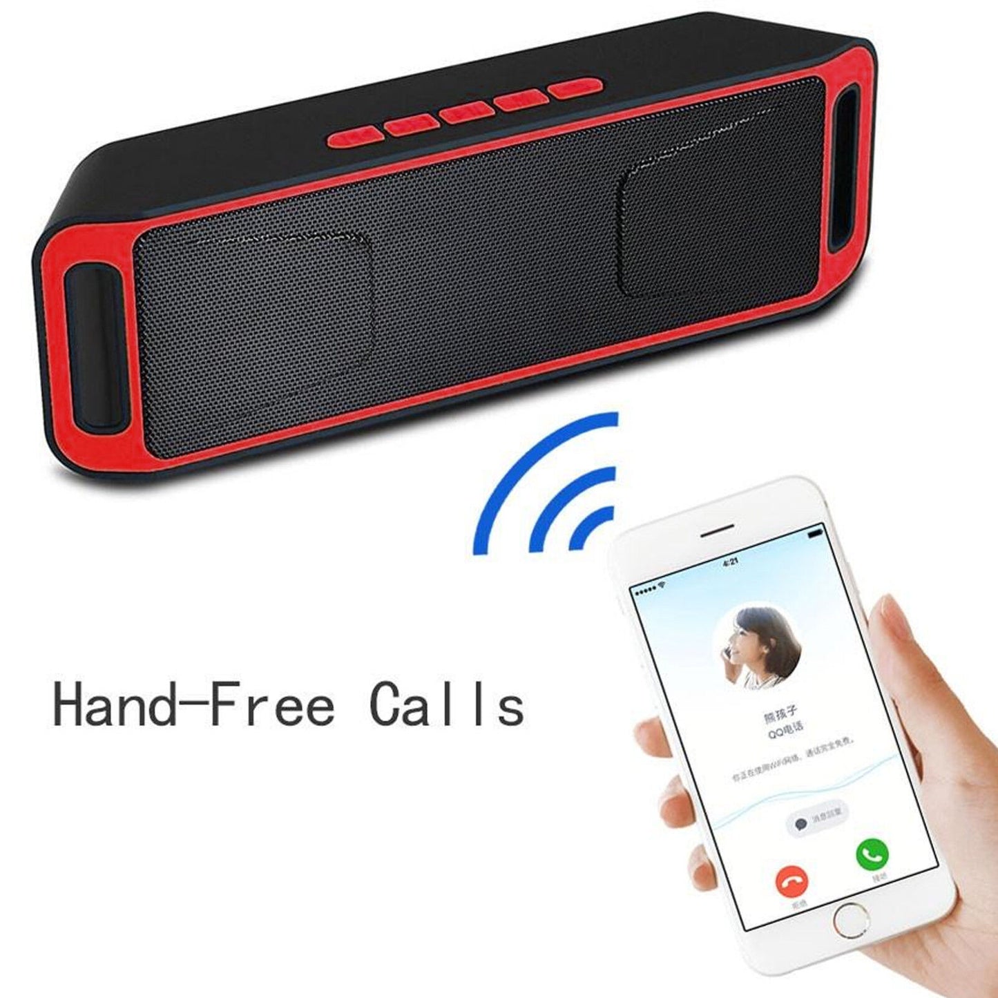 WIRELESS BLUETOOTH SPEAKER HIGH BASS PORTABLE INDOOR OUTDOOR STEREO LOUDSPEAKER
