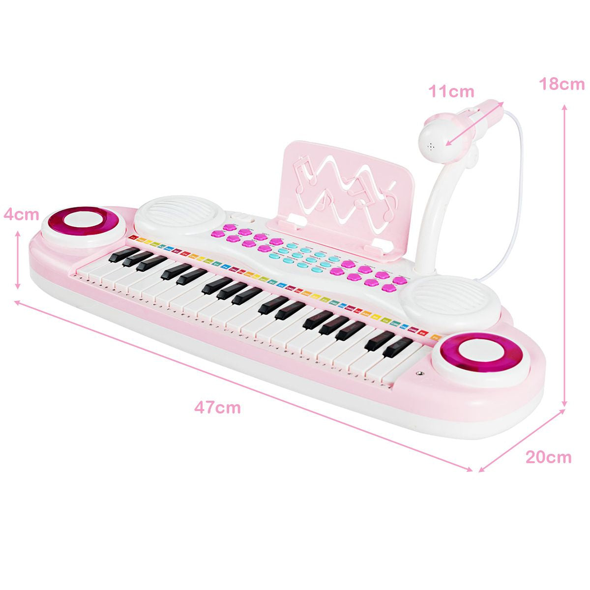 37 Keys Electronic Musical Instrument with Microphone