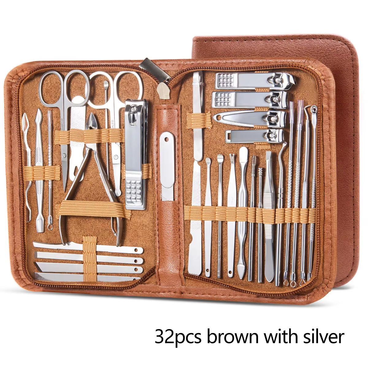 Manicure Set Pedicure Nail Clippers Set 7/32Pcs Professional Grooming Tools Including Facial Fingernails and Toenails Nail Care