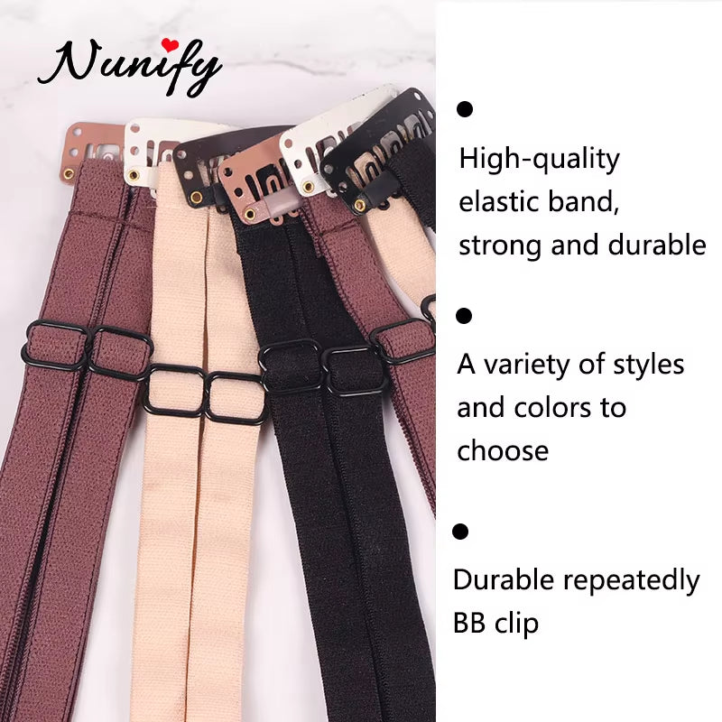 Hair Band with Clip Stretching Straps for Preventing Hair from Covering Eyes & Face Adjustable Elastic Band for Long Hair