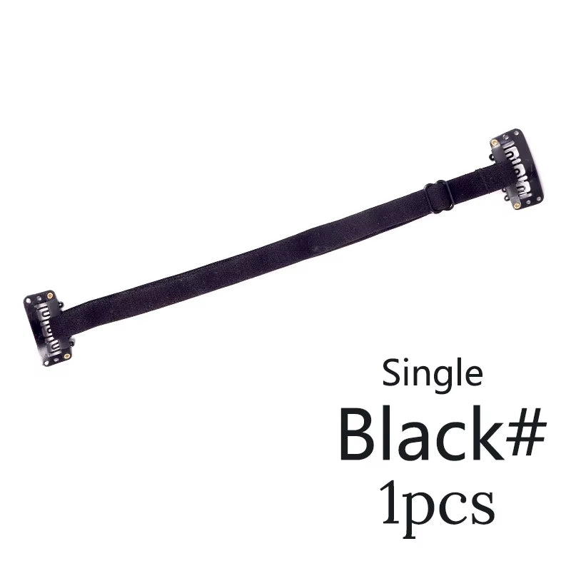 Hair Band with Clip Stretching Straps for Preventing Hair from Covering Eyes & Face Adjustable Elastic Band for Long Hair