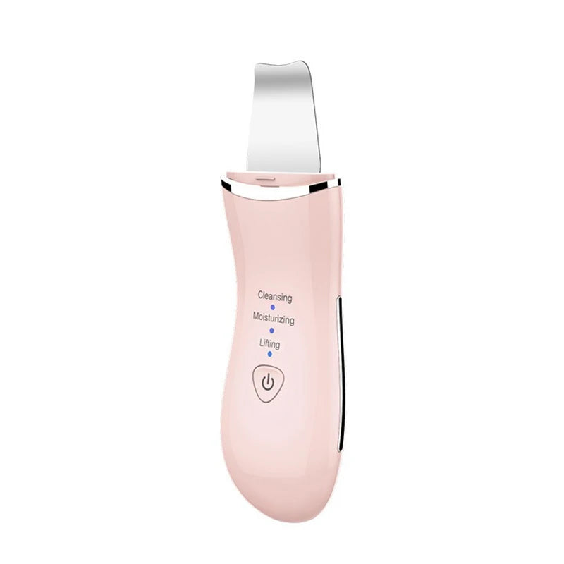 Mini Ultrasonic Facial Skin Scrubber Cleaner Ion Acne Blackhead Remover Peeling Shovel Beauty Facial Massager Skin Care Tools