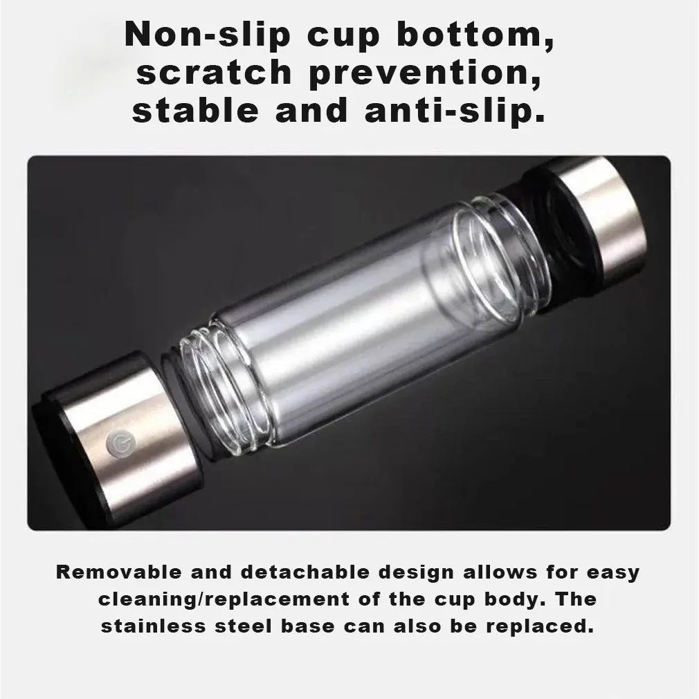 Electric Water Filter Hydrogen Water Generator Water Bottle Lonizer Maker Hydrogen-Rich Water Antioxidants ORP Hydrogen Bottle