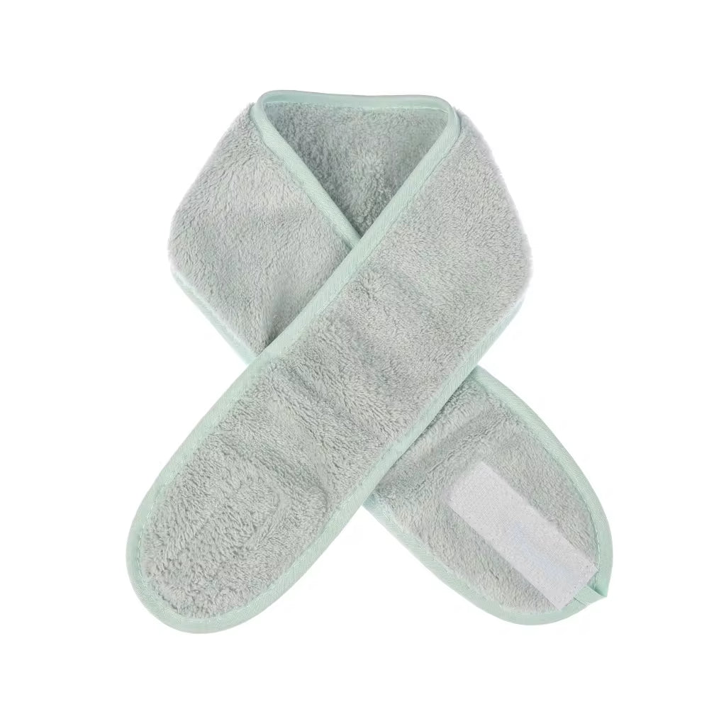 Adjustable Wide Hairband Makeup Head Band Toweling Hair Wrap Shower Cap Stretch Salon SPA Facial Headband Make up Accessories