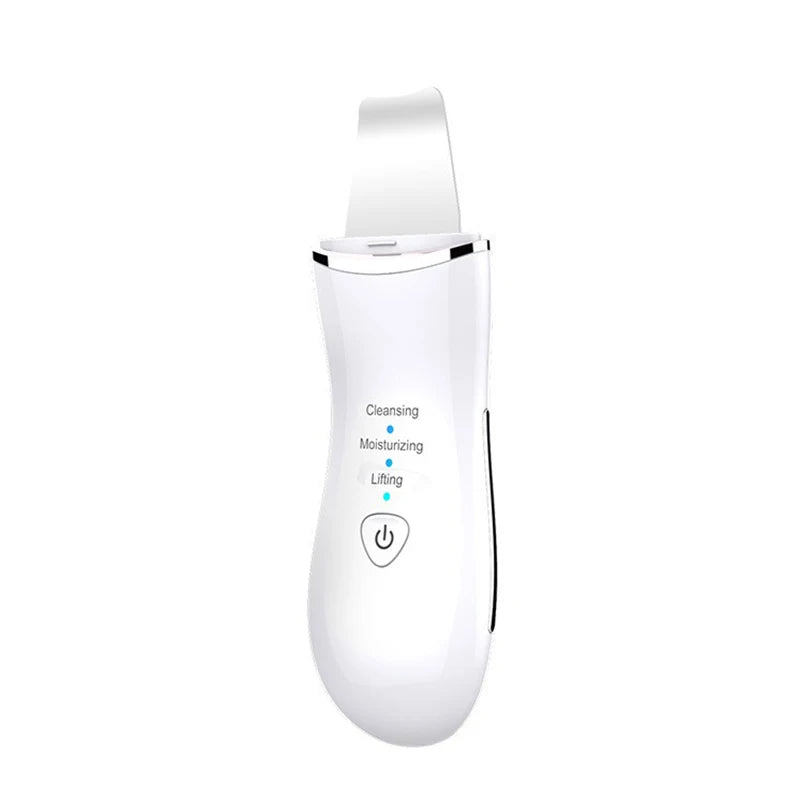 Mini Ultrasonic Facial Skin Scrubber Cleaner Ion Acne Blackhead Remover Peeling Shovel Beauty Facial Massager Skin Care Tools