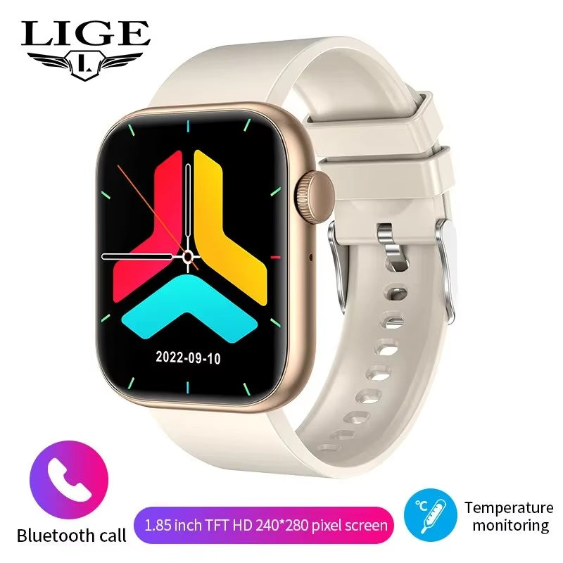 Bluetooth Call Smartwatch Women Men Sports Fitness Watches Woman Body Temperature Monitoring Waterproof Smart Watch Ladies