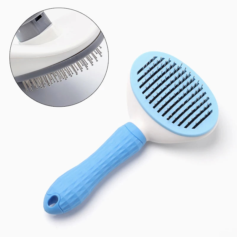 Dog Cat Hair Removal Comb Brush Plastic Pet Grooming Products for Cats Gotas Katten Brushes Mascota Accessories Cleaning Combs