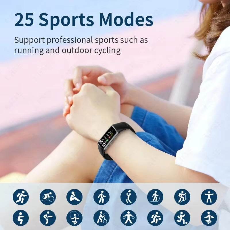 New Fashion Smartwatch Men Women Temperature Blood Oxygen Monitoring Bracelet Sports Waterproof Smart Watch for Man Laides