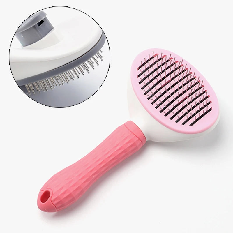Dog Cat Hair Removal Comb Brush Plastic Pet Grooming Products for Cats Gotas Katten Brushes Mascota Accessories Cleaning Combs