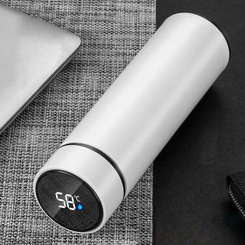 Smart Digital Water Bottle Keeps Cold and Heat Thermal Bottle Stainless Steel Thermos for Baby Children Kids Terms