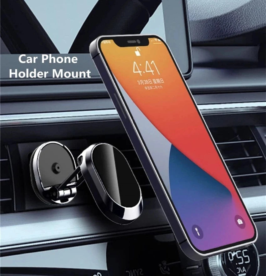 VIKEFON Magnetic Car Phone Holder Mount Magnet Smart Mobile Stand Cell GPS Support in Car for Iphone 15 14 13 12 Xiaomi Samsung