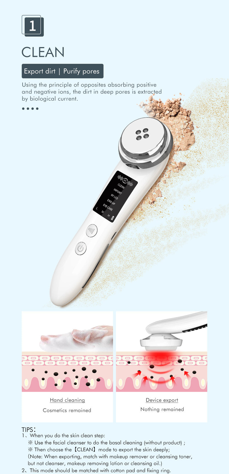 Facial Lifting and Tightening Micro-Current Photon IPL Device