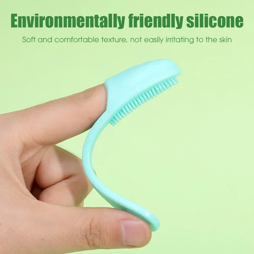 Silicone Nose Brush Facial Pore Cleaner Portable Blackhead Double-Sided Massage Brushes Beauty Cleaning Tool Facial Nasal Scrub