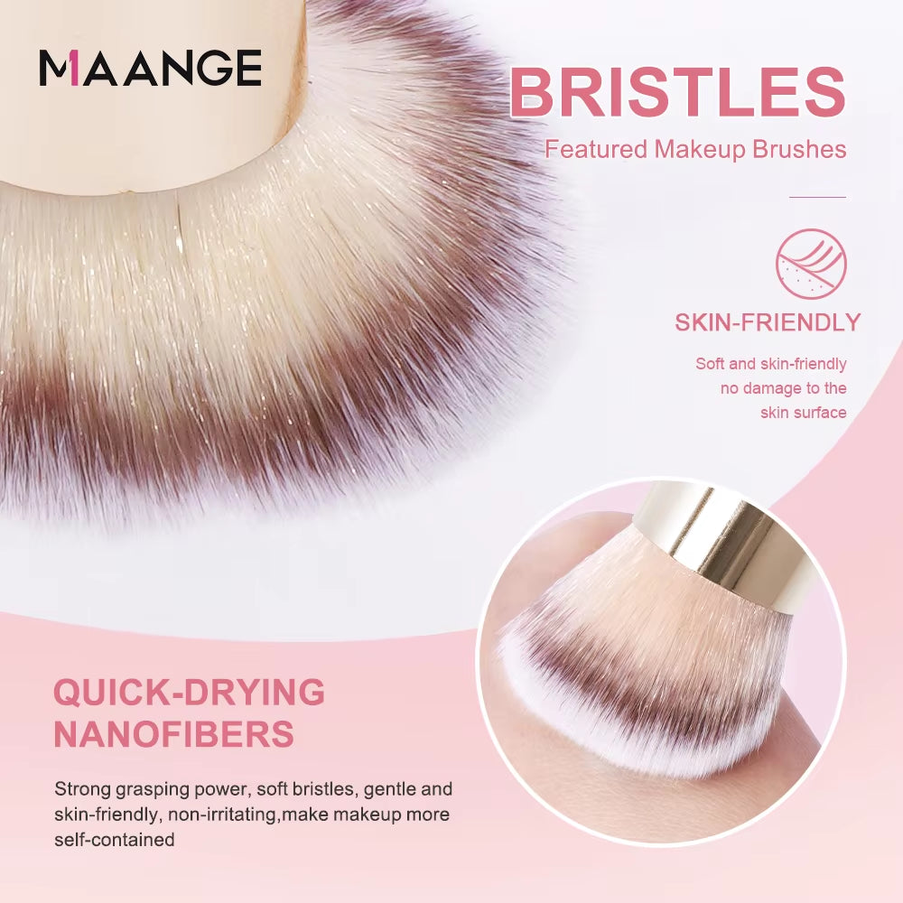 Gift Box 4 Pieces Face Makeup Brushes Kit Foundation Concealer Soft Bristles Flawless Beauty Tool for Women Facial Makeup