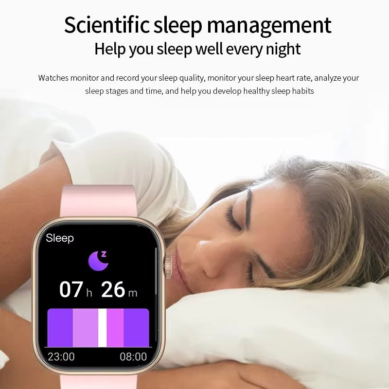 Bluetooth Call Smartwatch Women Men Sports Fitness Watches Woman Body Temperature Monitoring Waterproof Smart Watch Ladies