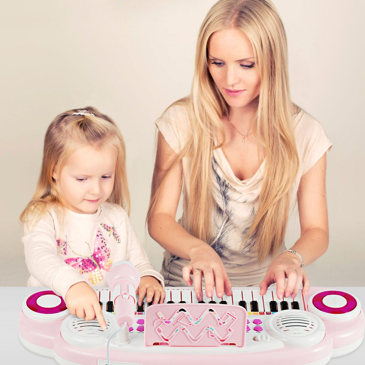 37 Keys Electronic Musical Instrument with Microphone