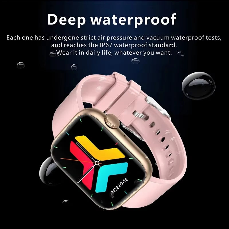 Bluetooth Call Smartwatch Women Men Sports Fitness Watches Woman Body Temperature Monitoring Waterproof Smart Watch Ladies