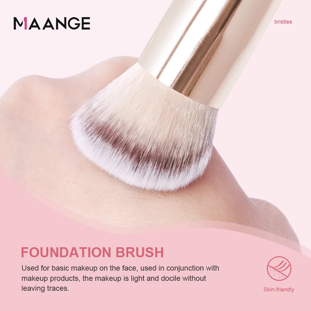Gift Box 4 Pieces Face Makeup Brushes Kit Foundation Concealer Soft Bristles Flawless Beauty Tool for Women Facial Makeup