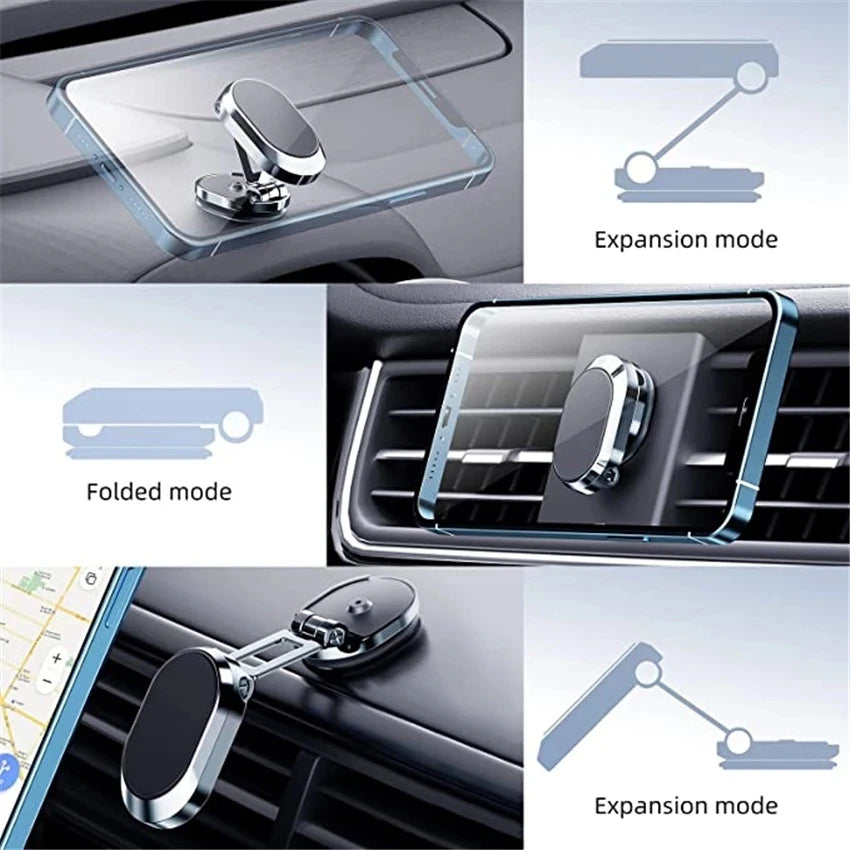 VIKEFON Magnetic Car Phone Holder Mount Magnet Smart Mobile Stand Cell GPS Support in Car for Iphone 15 14 13 12 Xiaomi Samsung