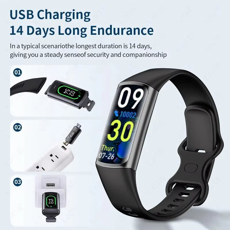 New Fashion Smartwatch Men Women Temperature Blood Oxygen Monitoring Bracelet Sports Waterproof Smart Watch for Man Laides