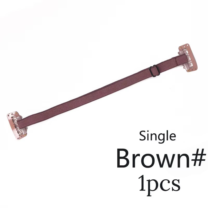 Hair Band with Clip Stretching Straps for Preventing Hair from Covering Eyes & Face Adjustable Elastic Band for Long Hair