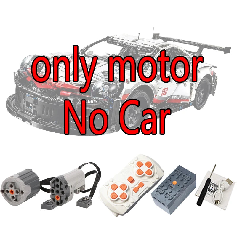Technology Remote Control Sports Car 911 RSR Moc Racing Building Block Model Car DIY Toy Children Birthday Boy Gift Compatible