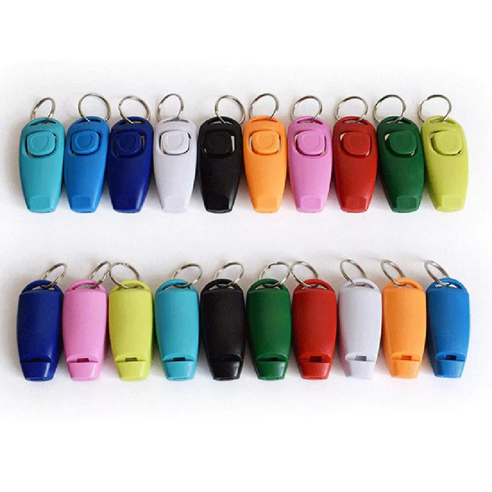 Pet Dog Whistle and Clicker Puppy Stop Barking Training Aid Tool Clicker Portable Trainer Pet Products Supplies 1 Pc
