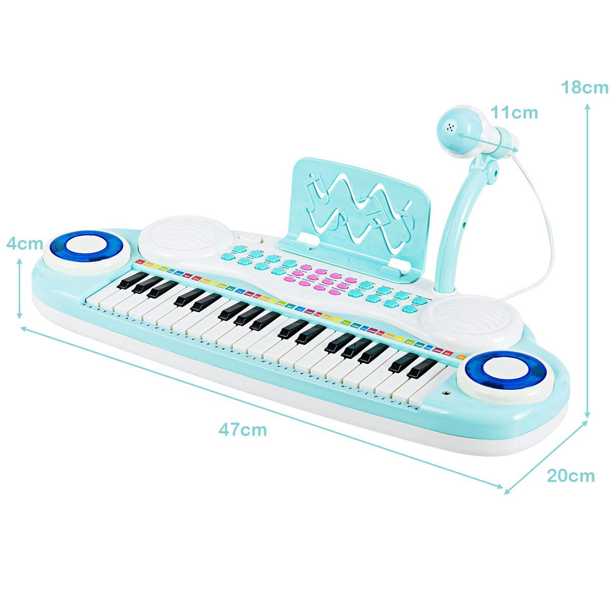 37 Keys Electronic Musical Instrument with Microphone