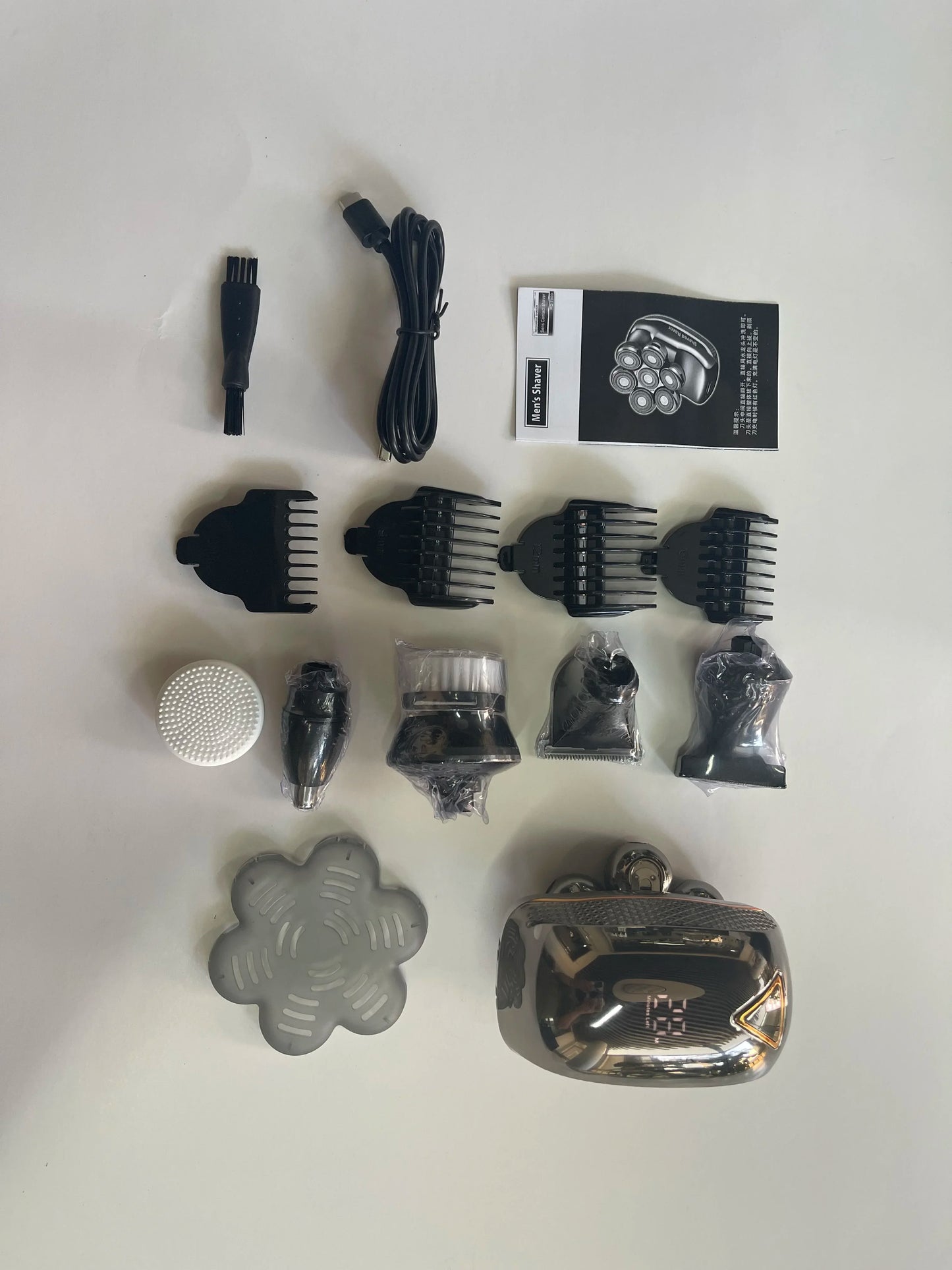 Intelligent Electric Seven Blade Shaver, Multifunctional and Fast Hair Clipper, Precise MEN'S Shaving Experience