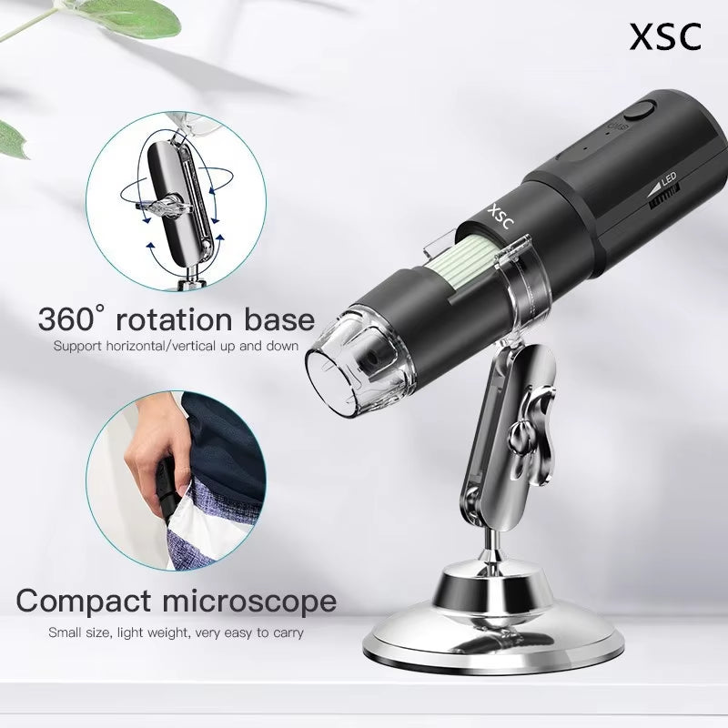 Wireless Dermatoscope Scalp Skin Analyzer Machine 1000X Facial and Body Analyzer Electronics Microscope Beauty Health Profession