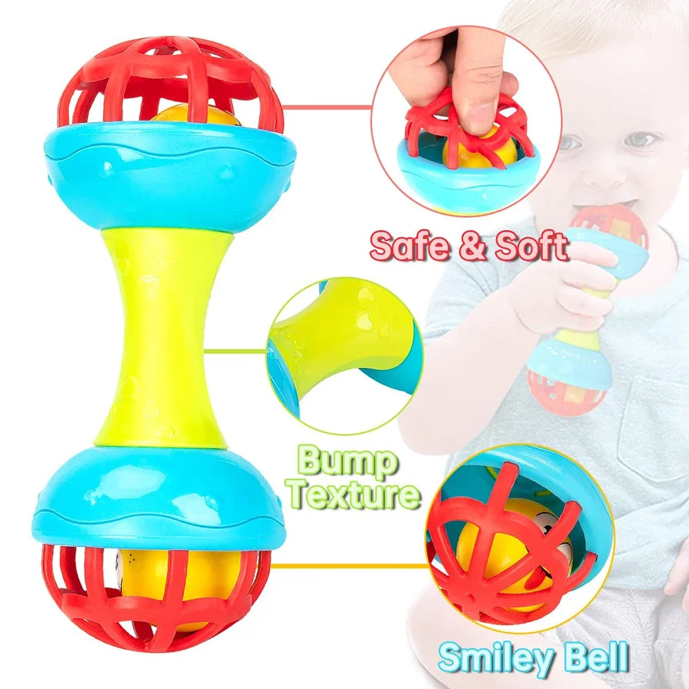 Sensory Baby Toys 0 12 Months Rattle Games for Babies Development Teething Toys Baby Teether Rattle Toys for Children 1 2 Years