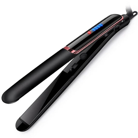2 in 1 Portable Hair Straightener Flat Irons Straight and Curly Hair Ceramic 2022 Design Dual Voltage Hair Straightener