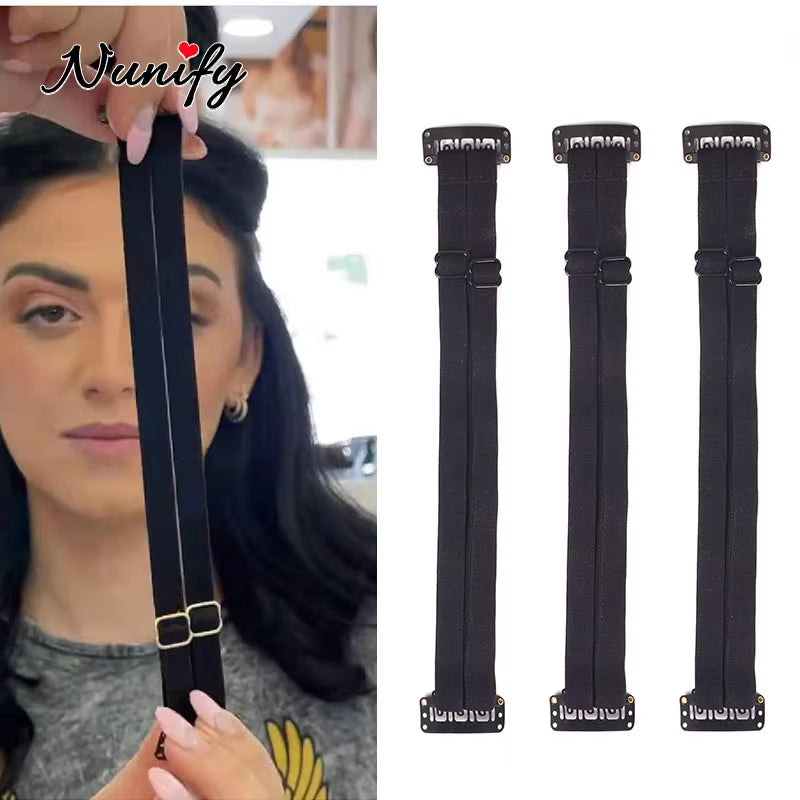 Hair Band with Clip Stretching Straps for Preventing Hair from Covering Eyes & Face Adjustable Elastic Band for Long Hair