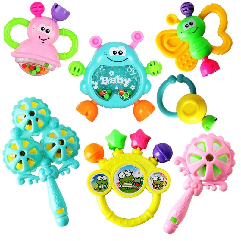 Sensory Baby Toys 0 12 Months Rattle Games for Babies Development Teething Toys Baby Teether Rattle Toys for Children 1 2 Years