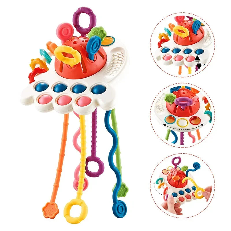 Sensory Baby Toys 0 12 Months Rattle Games for Babies Development Teething Toys Baby Teether Rattle Toys for Children 1 2 Years