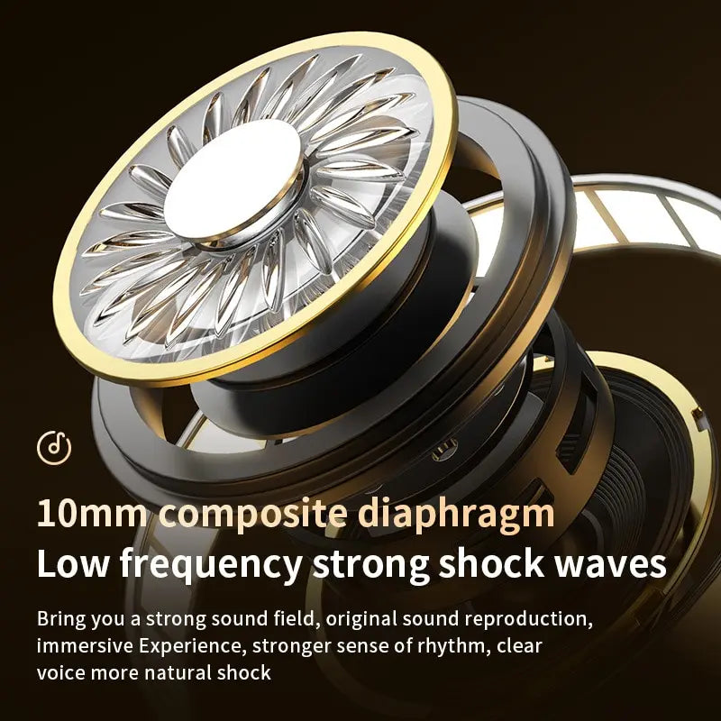 Wireless Bluetooth Headset Touch Light Mini High Quality Earplugs anti Sweat HD Sound Quality Stereo Universal Headset