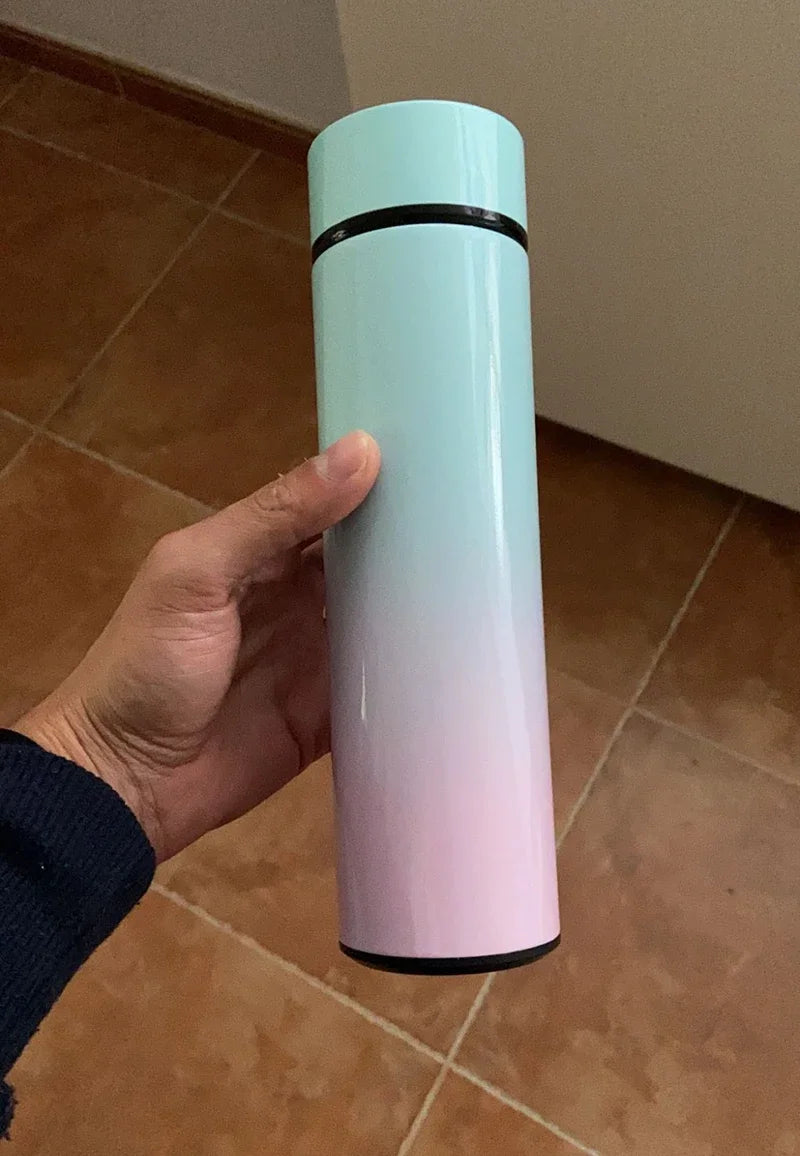 Smart Digital Water Bottle Keeps Cold and Heat Thermal Bottle Stainless Steel Thermos for Baby Children Kids Terms