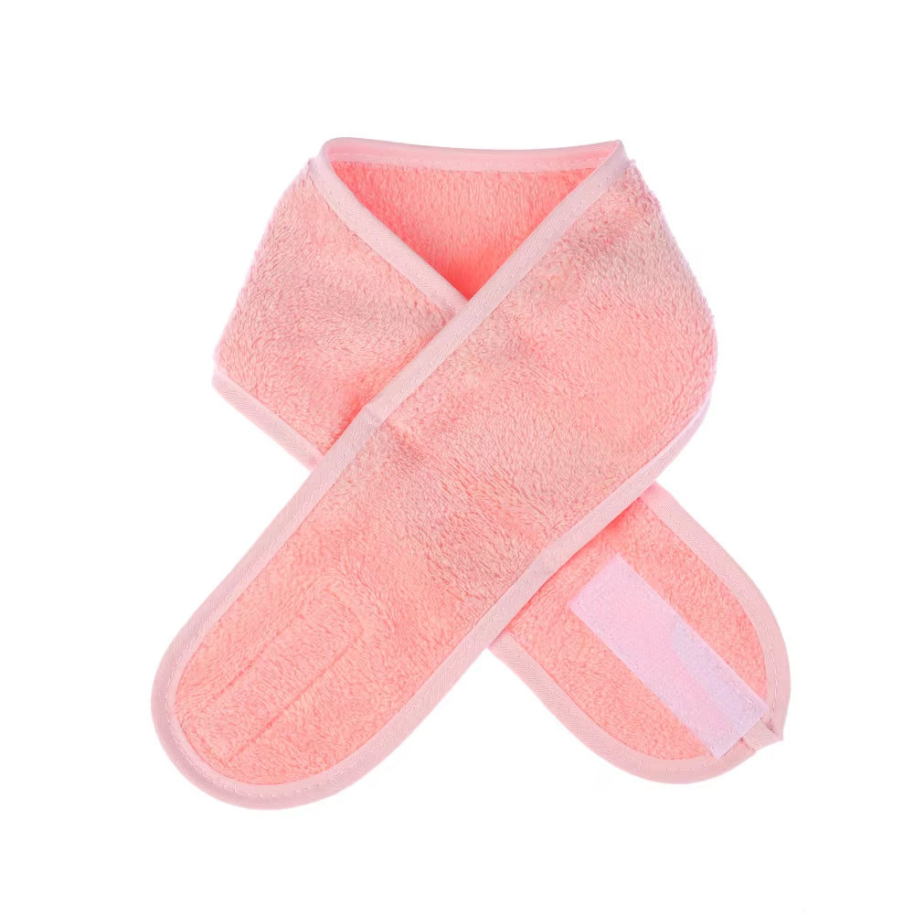 Adjustable Wide Hairband Makeup Head Band Toweling Hair Wrap Shower Cap Stretch Salon SPA Facial Headband Make up Accessories