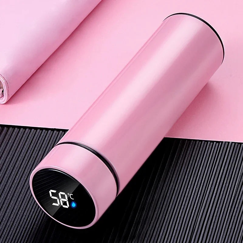 Smart Digital Water Bottle Keeps Cold and Heat Thermal Bottle Stainless Steel Thermos for Baby Children Kids Terms