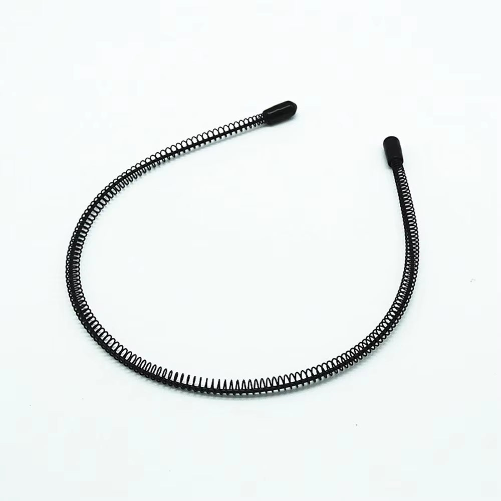Men Women Unisex Black Metal Wavy Headband Hair Band Head Hoop Band Sport Headbands Headwear Hairband Hair Accessories