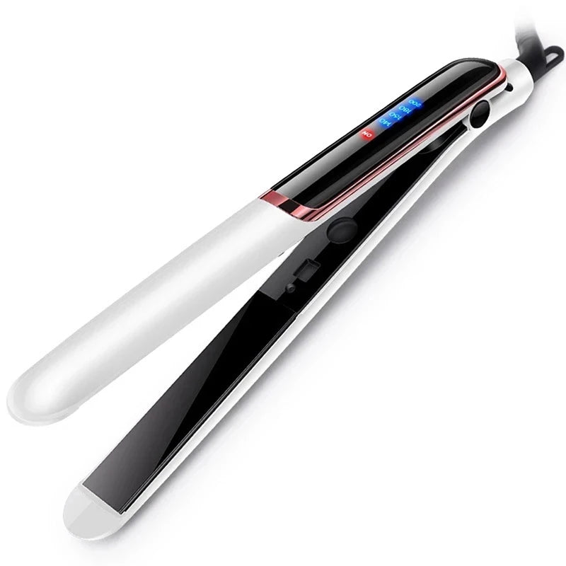 2 in 1 Portable Hair Straightener Flat Irons Straight and Curly Hair Ceramic 2022 Design Dual Voltage Hair Straightener