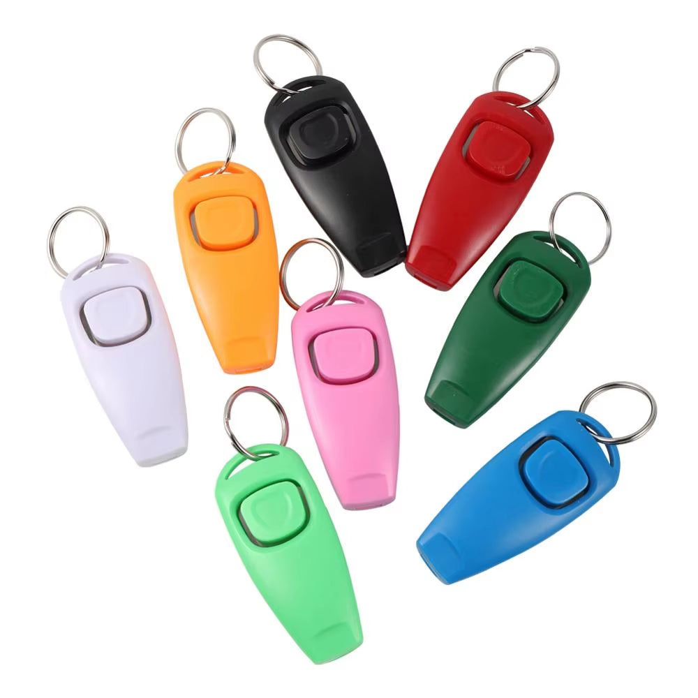 Pet Dog Whistle and Clicker Puppy Stop Barking Training Aid Tool Clicker Portable Trainer Pet Products Supplies 1 Pc